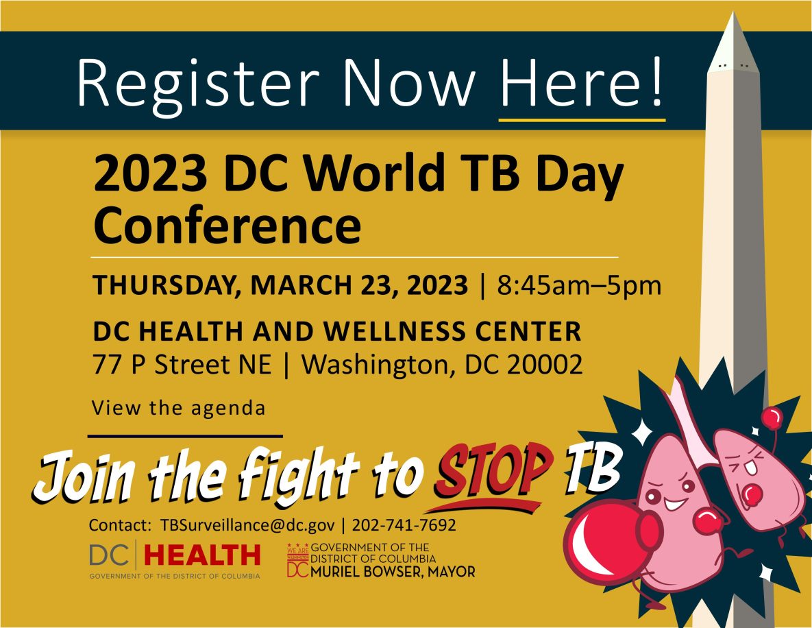 2023 DC World TB Day Conference, Thursday, March 23, 2023, 8:45am - 5pm