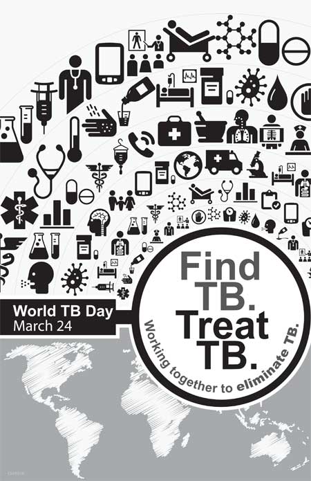 Image of World TB Day Poster - World TB Day, March 24, 2015: Find TB. Treat TB.