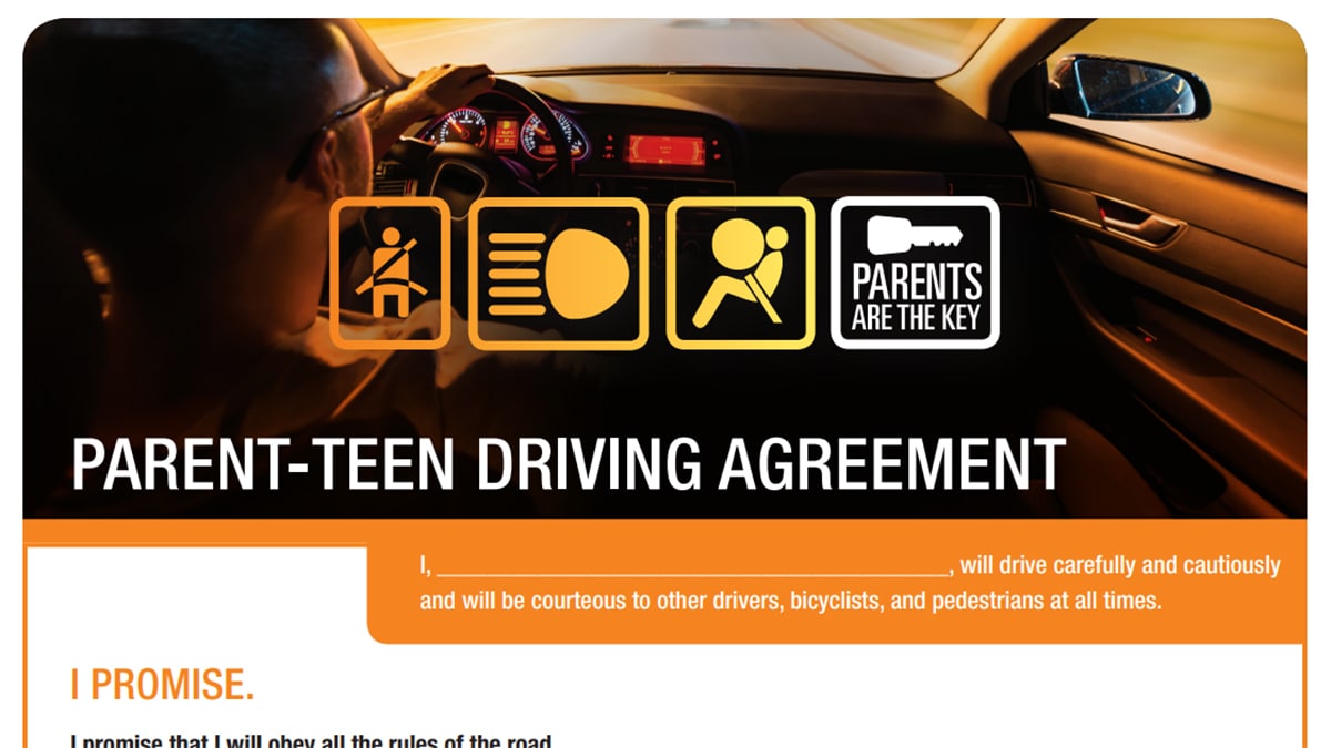 Parent-Teen Driving Agreement Cover