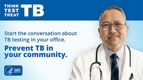 Graphic to encourage providers to prevent TB.