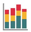 Icon image of a bar chart