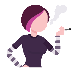 Image of someone smoking an e-cigarette