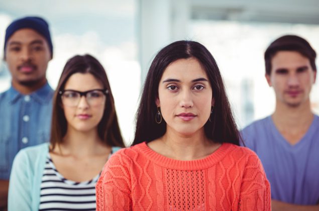 E-cigarettes are not safe for young people A picture of a diverse group of young adults.