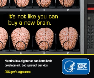 It's not like you can buy a new brain. Nicotine in e-cigarettes can harm brain development. Let's protect our kids.