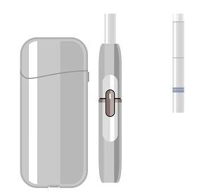 Cigarette-like, carbon tipped wrapped in glass, tobacco capsule, and liquid heating devices are examples of heated tobacco products 