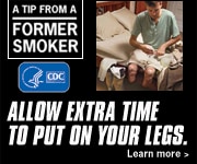 A Tip from a Former Smoker: Allow extra time to put on your legs.