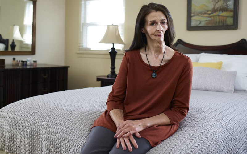 Christine, 55, Pennsylvania; Diagnosticado con cáncer oral a los 44 años.