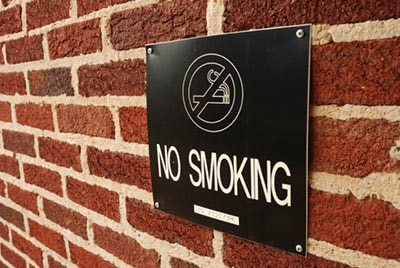 A No Smoking sign