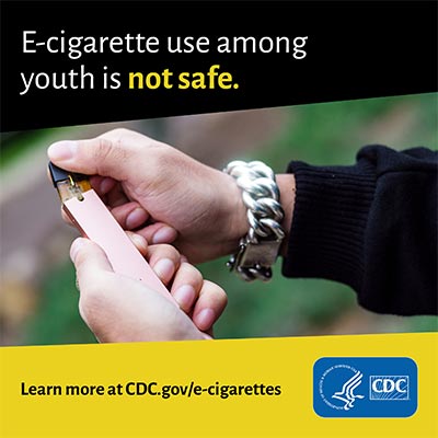E-cigarette use among youth is not safe.