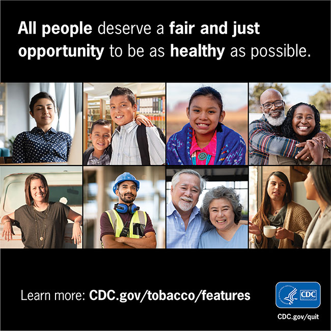 All people deserve a fair and just opportunity to be as healthy as possible.
