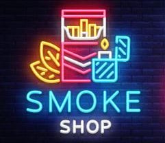Neon smoke shop sign