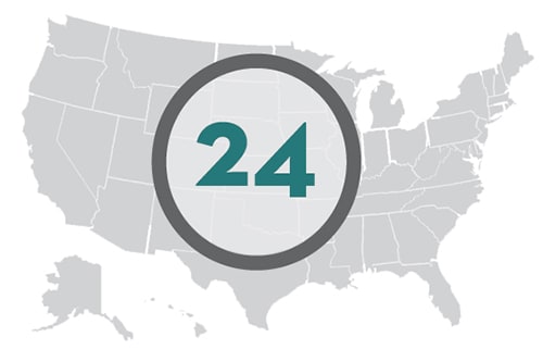 24 States map