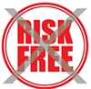No-risk-free sign image