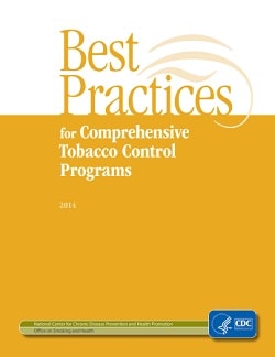 Cover of Best Practices for Comprehensive Tobacco Control Programs document.