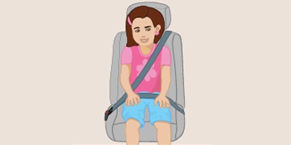 child properly buckled in