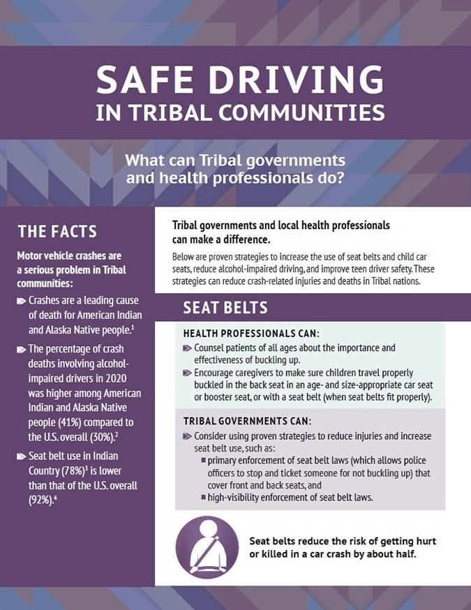 Safe Driving in Tribal Communities. What Tribal governments and health professionals can do?