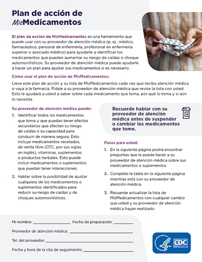 MyMedications Action Plan Spanish cover