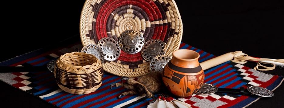 Objects crafted by native americans