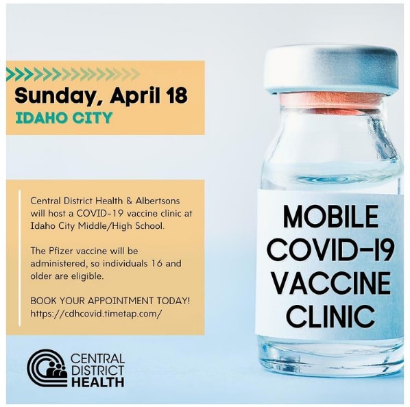 Idaho City, mobile COVID-19 vaccine clinic