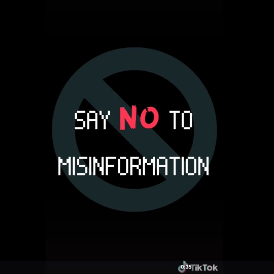 Say no to misinformation