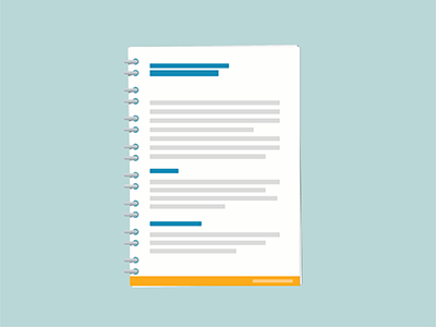 Illustration of a medical record.