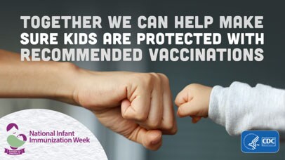 Together we can help make sure kids are protected with recommended vaccinations