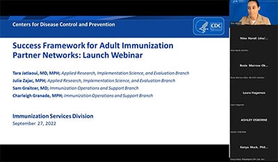 Screenshot of the Success Framework for Adult Immuziation