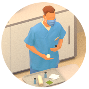 Illustration of healthcare worker.