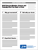 MMR Vaccine VIS | Vaccines & Immunizations | CDC