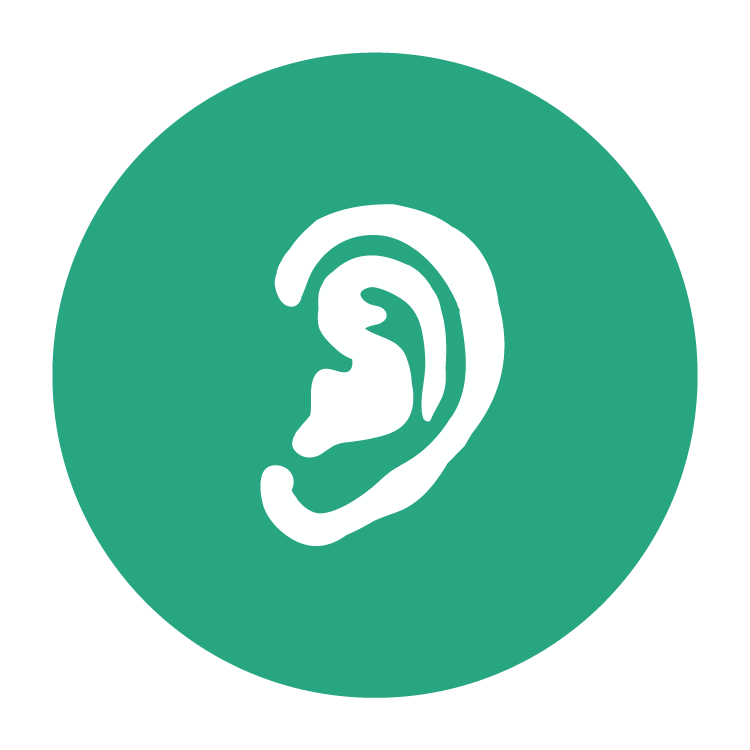 Illustration of an ear.