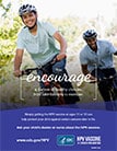 HPV poster: You encourage a lifetimie of healthy choices, from bike helmets to exercise.