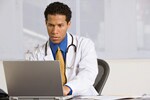 doctor entering data online