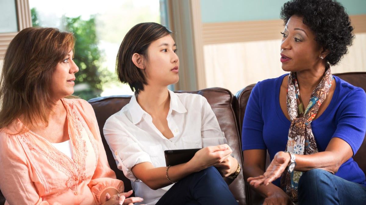 Photo of three women