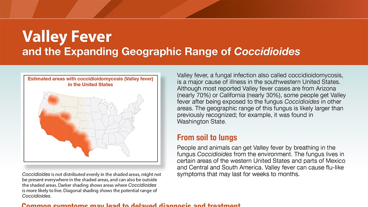 Valley Fever and the Expanding Geographic Range of Coccidioides