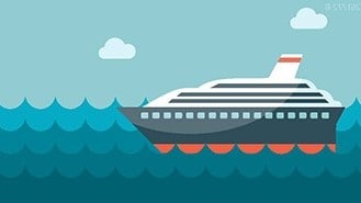 Graphic of a cruise ship