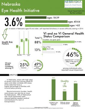 Nebraska Eye Health Initiative Fact Sheet graphic