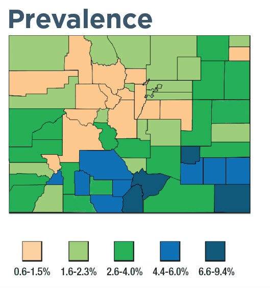 Colorado Prevalence Map