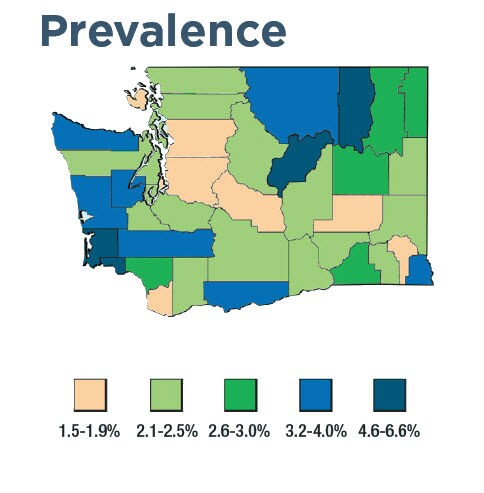 Washington prevalence map
