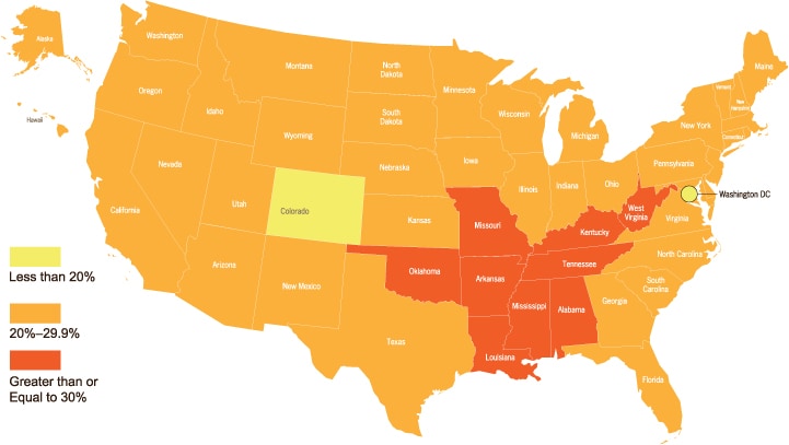 U.S. Obesity Map