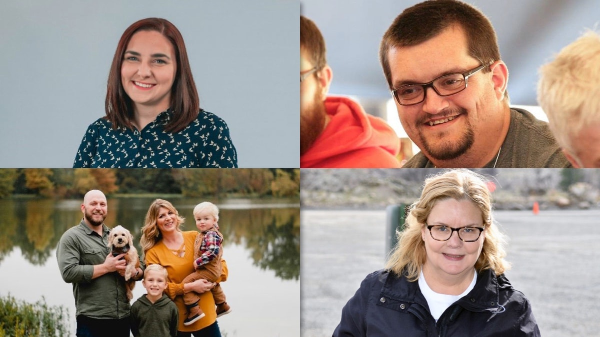 A photo collage of people living with von Willebrand disease