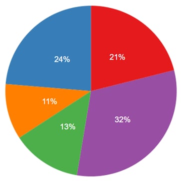 Example of a pie chart using generic data