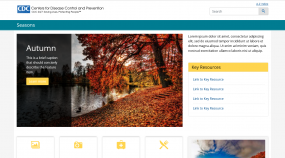 Screen cap of example page