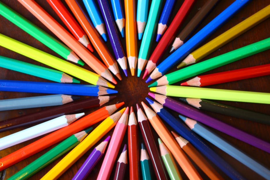 Example image:  colored pencils