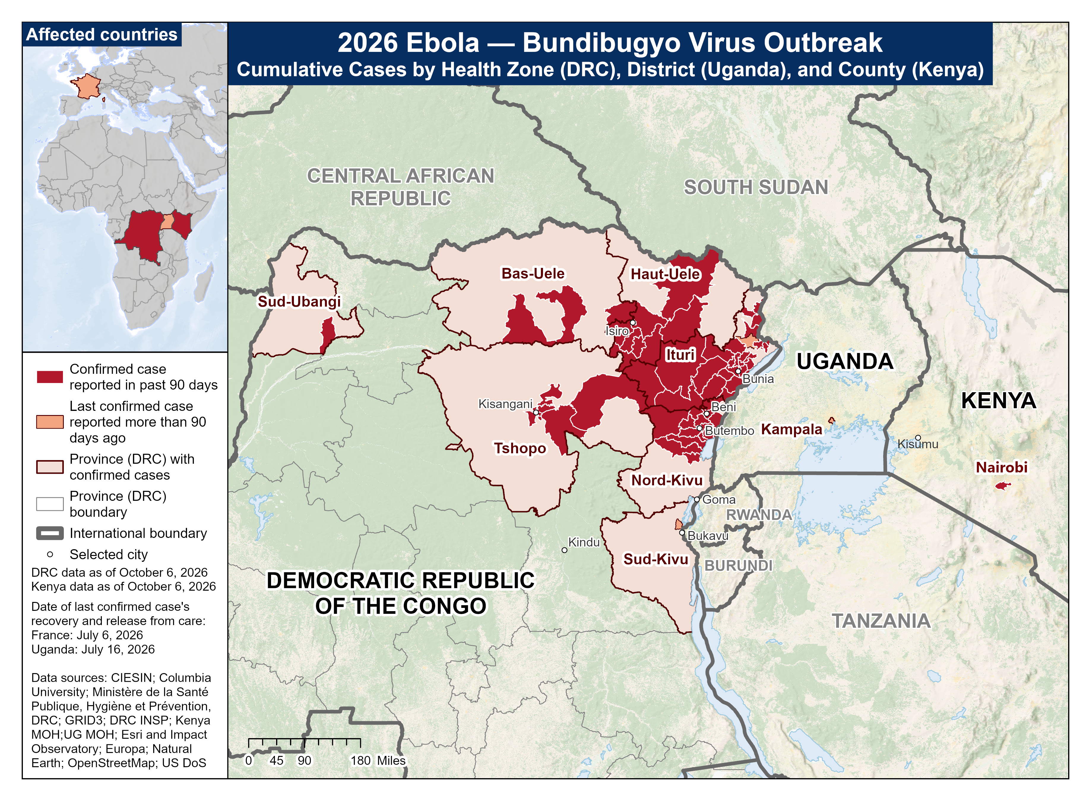 Map of Affected Areas