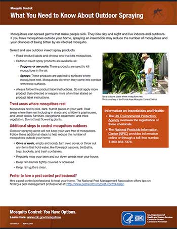 What you need to know about outdoor spraying fact sheet thumbnail