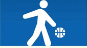 Basketball player icon.