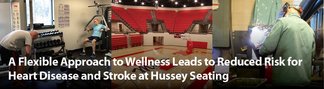 A Flexible Approach to Wellness Leads to Reduced Risk for Heart Disease and Stroke at Hussey Seating