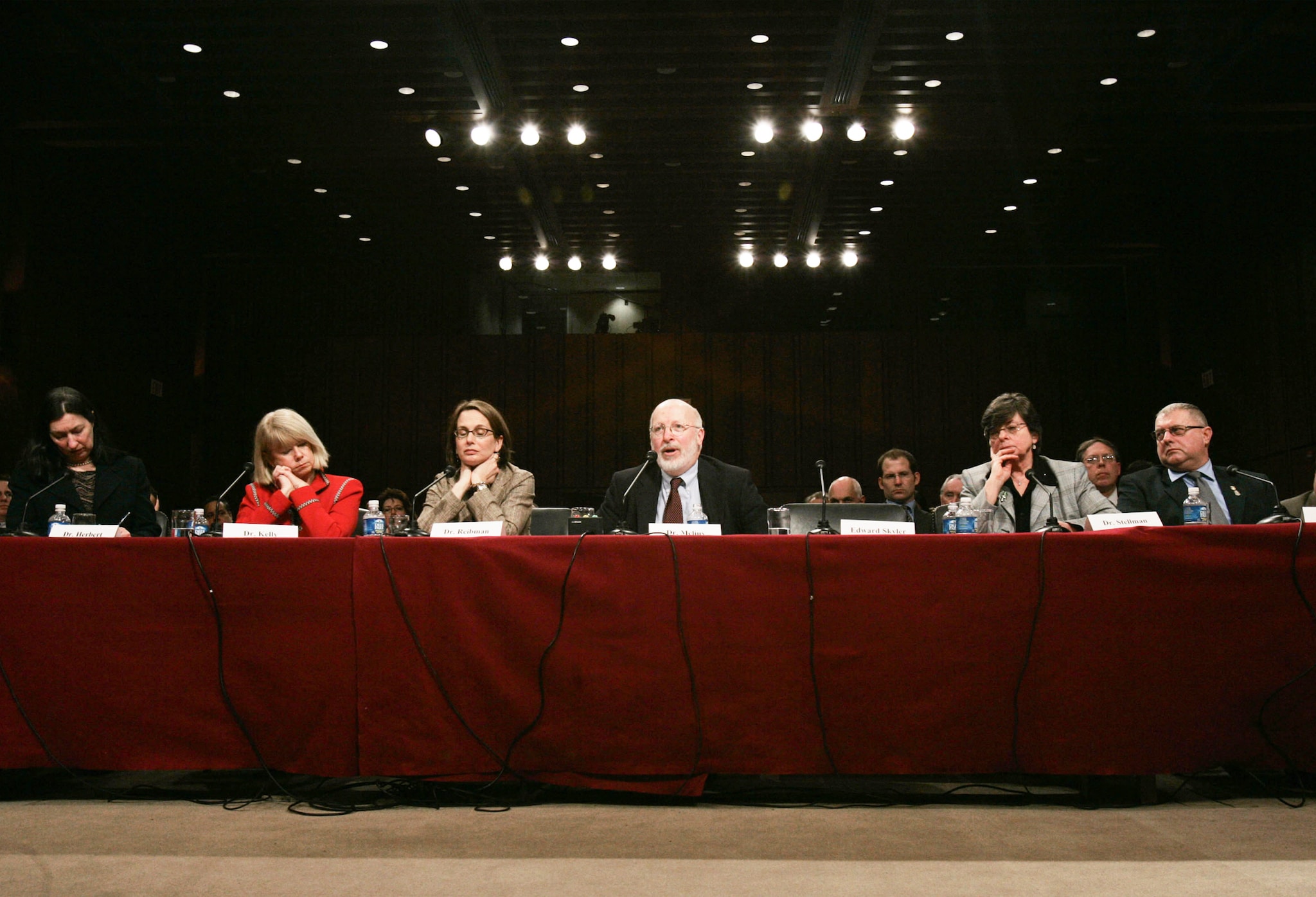 Dr. Jim Melius testifies at a hearing about long-term health care effects of 9/11