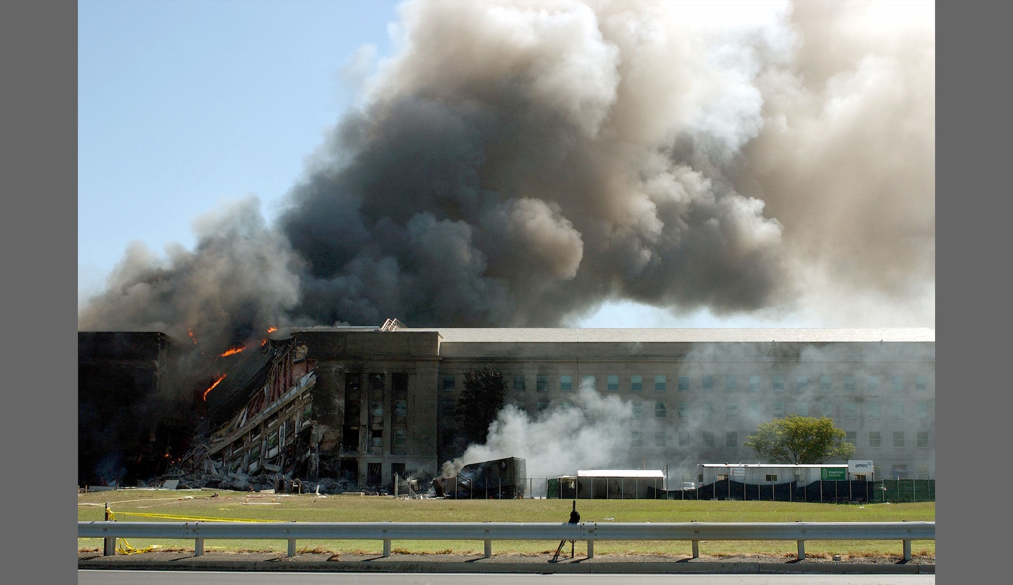 Pentagon after attack on September 11, 2001