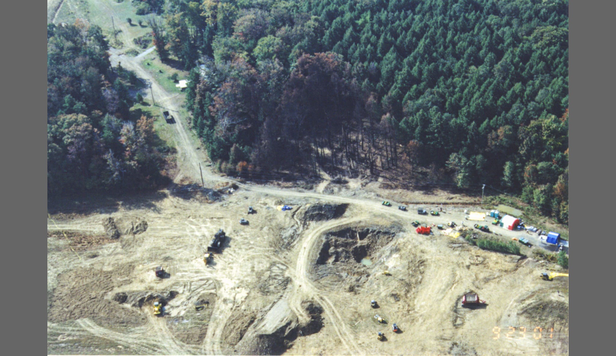 Crash site at Shanksville, Pennsylvania September, 2001